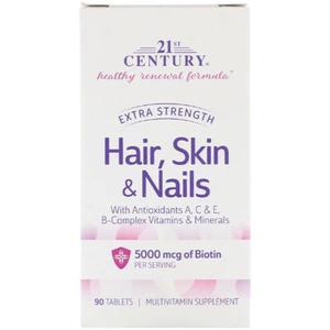 21st Century - Hair, Skin & Nails (90 таблеток)