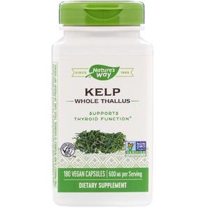 Nature's Way - Kelp Whole Thallus 600 мг (180 капсул)