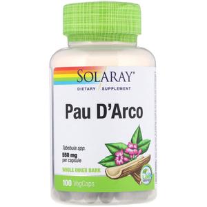 Solaray - Pau D'Arco 550 мг (100 капсул)