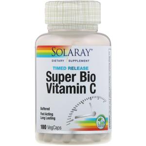 Solaray - Super Bio Vitamin C Timed Release (100 капсул)