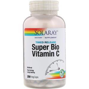 Solaray - Super Bio Vitamin C Timed Release (250 капсул)