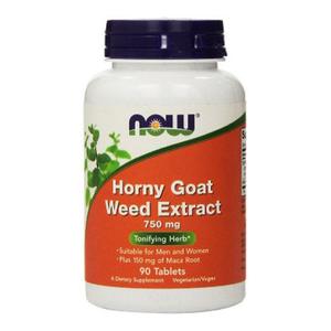 NOW Horny Goat Weed Extract 750 мг (90 таблеток)