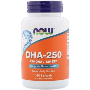 NOW DHA - 250 (250 DHA/125 EPA) (120 капсул)