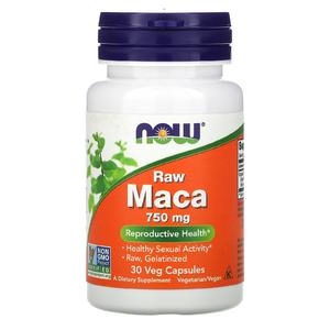 NOW Maca Raw 750 мг (30 капсул)