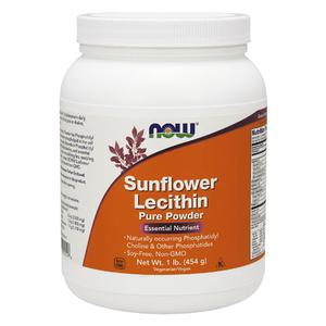 NOW Sunflower Lecithin Pure Powder (454 гр.)