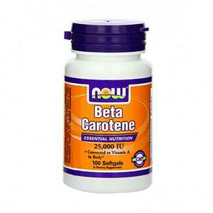 NOW Beta Carotene 25000 IU (100 капсул)